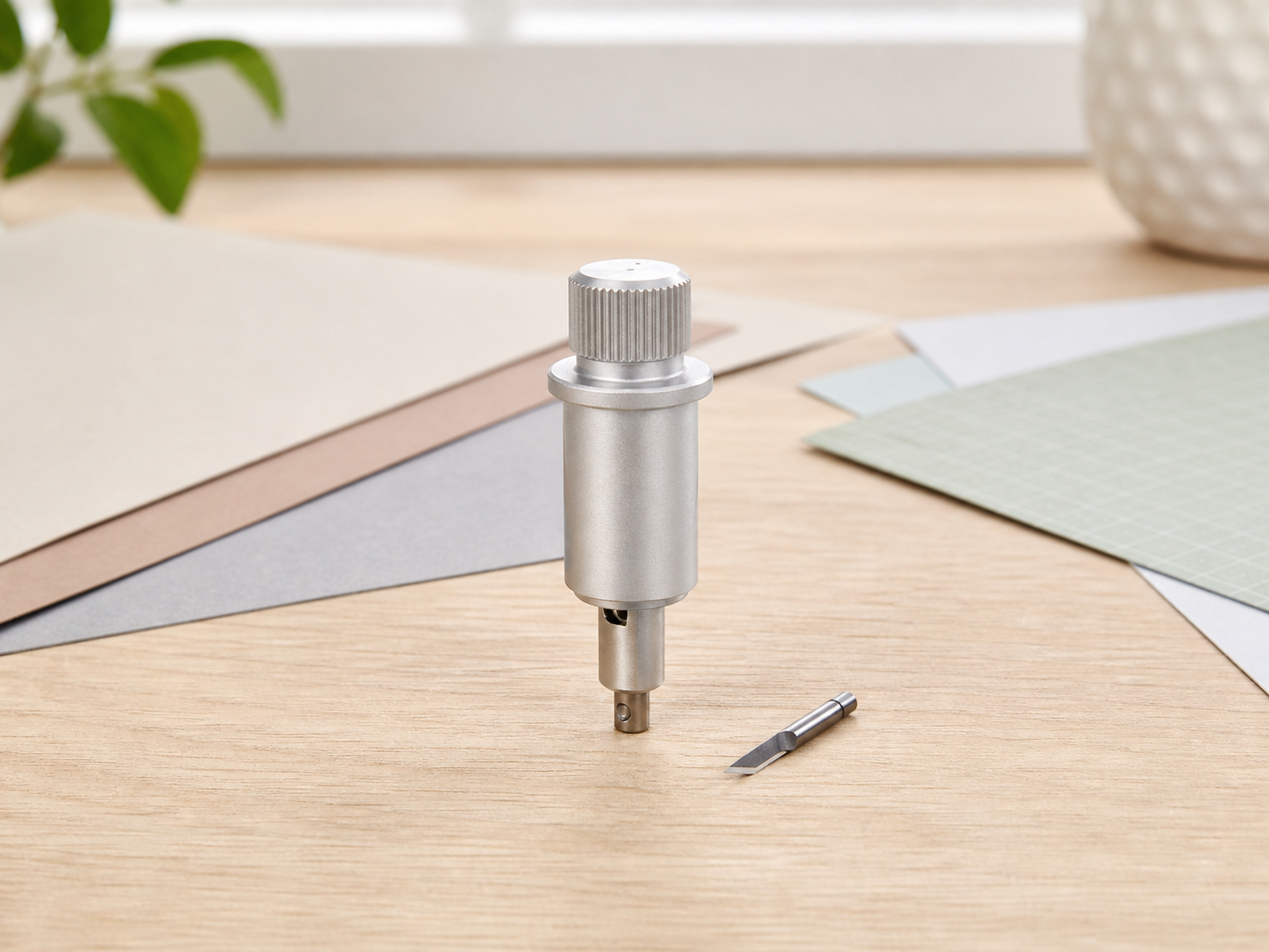 Illustrative craft cutter blade and housing product reference